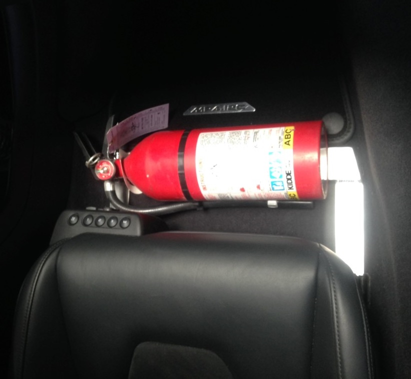  fire extinguisher mount with 5lb FE
